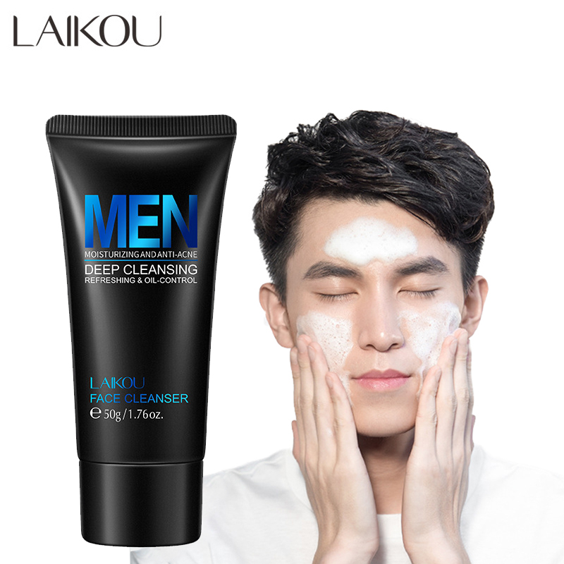 Salicylic Acid Cleanser - LAIKOU 남성용 페이셜 클렌저, 얼굴 세척,