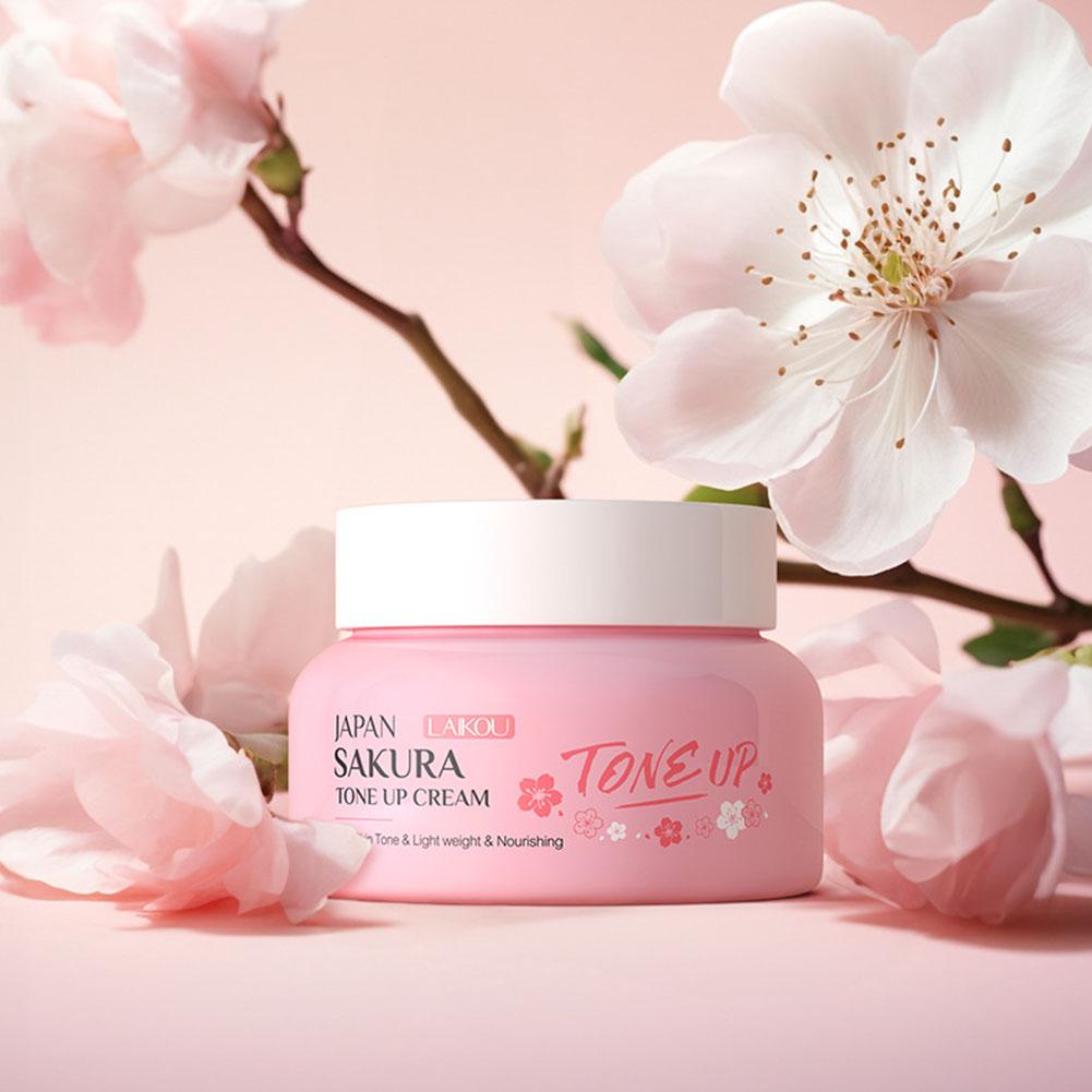 Skincare Glowing - 페이셜 모이스처라이저 톤업 페이스 크림, 사쿠라