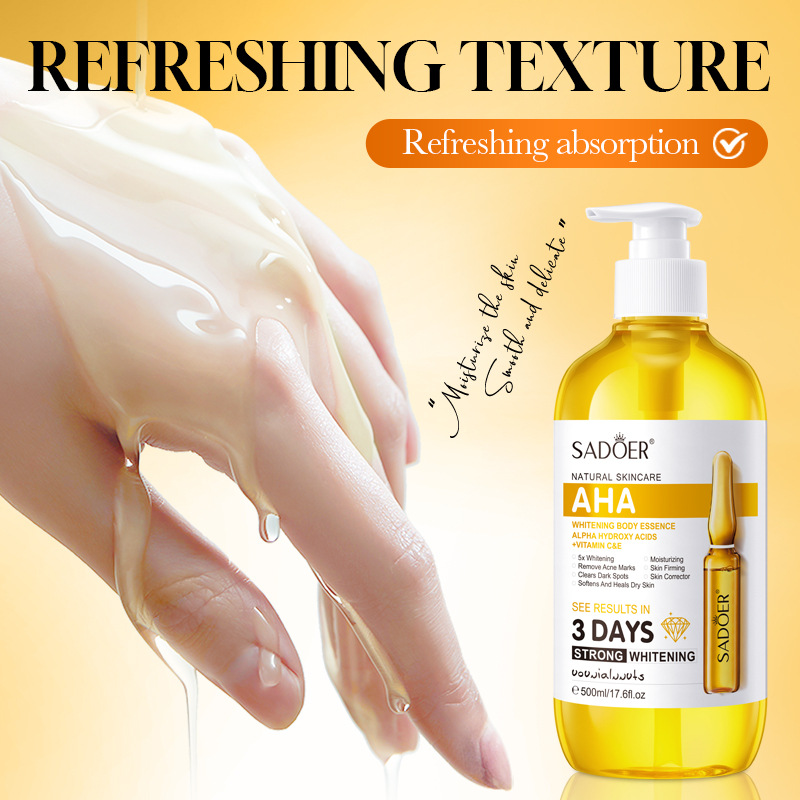 사도어 AHA 화이트닝 바디 에센스 500ml 보습 브 - Niacinamide Brightening Serum 리뷰 및 가격