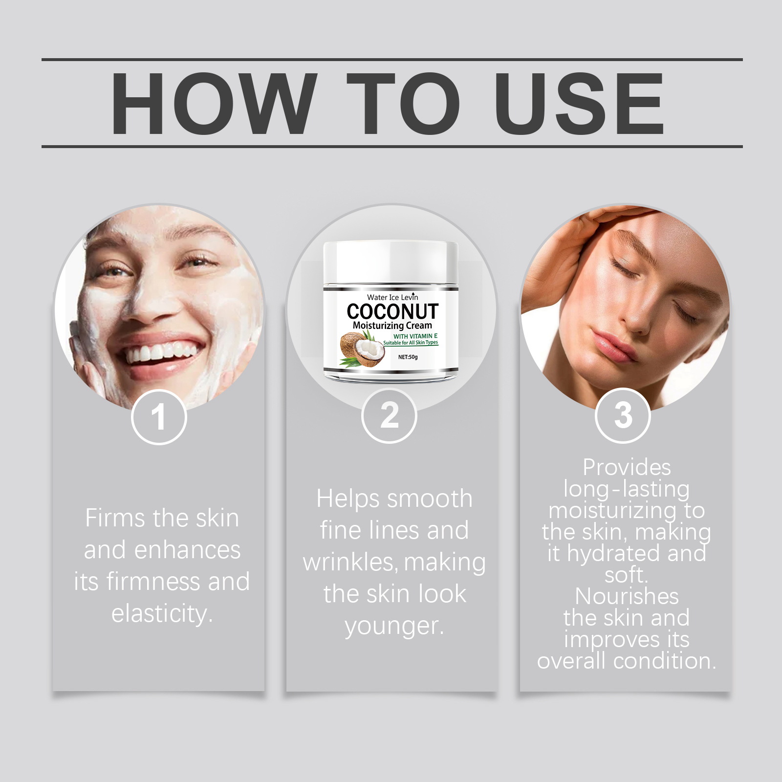 50g 코코넛 오일 보습 크림 |     콜라겐과 비타 - Skincare Glowing 리뷰 및 가격