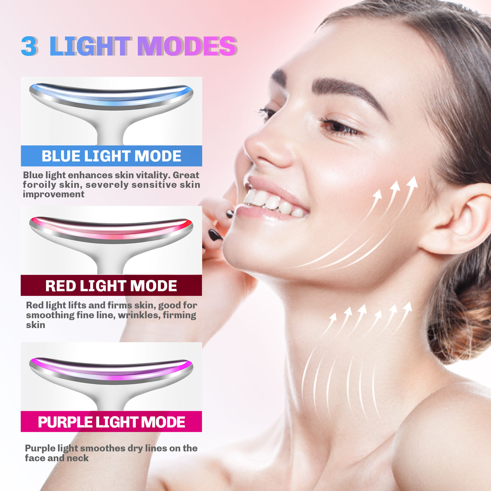 미세전류 목 얼굴 마사지기 EMS 리프팅 피부 탄력 관 - Skincare Glowing 리뷰 및 가격