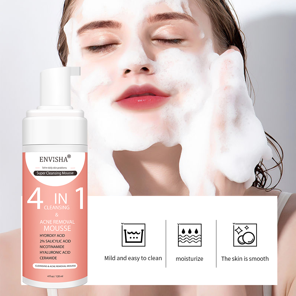 ENVISHA 페이셜 스킨 케어 각질 제거 무스 필링  - Salicylic Acid Cleanser 리뷰 및 가격