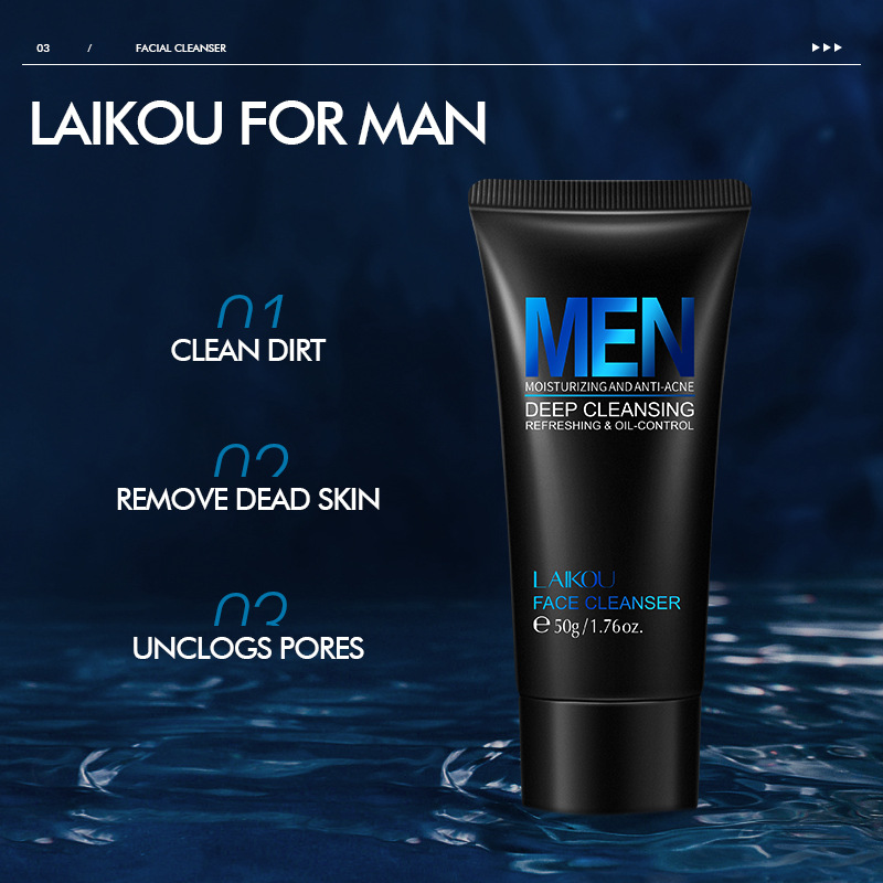 LAIKOU 남성용 페이셜 클렌저, 얼굴 세척, 보습, - Salicylic Acid Cleanser 리뷰 및 가격