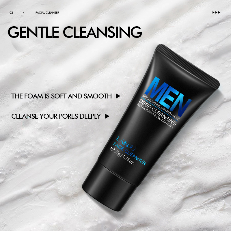 LAIKOU 남성용 페이셜 클렌저, 얼굴 세척, 보습, - Salicylic Acid Cleanser 리뷰 및 가격