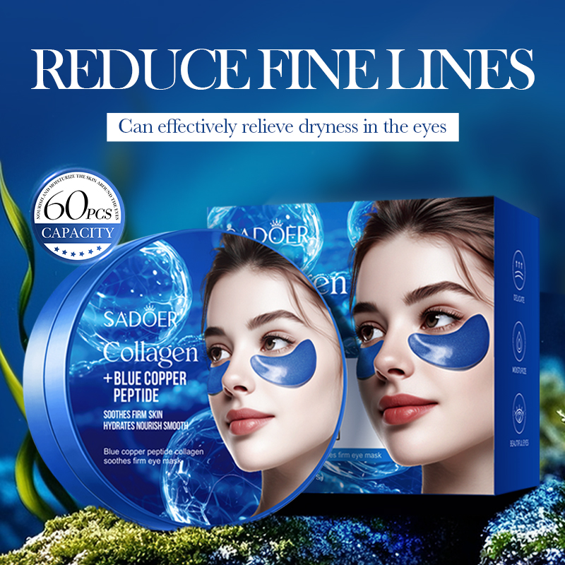 60pcs SADOER 카페인 크리스탈 콜라겐 아이 마 - Collagen Sheet Mask 리뷰 및 가격