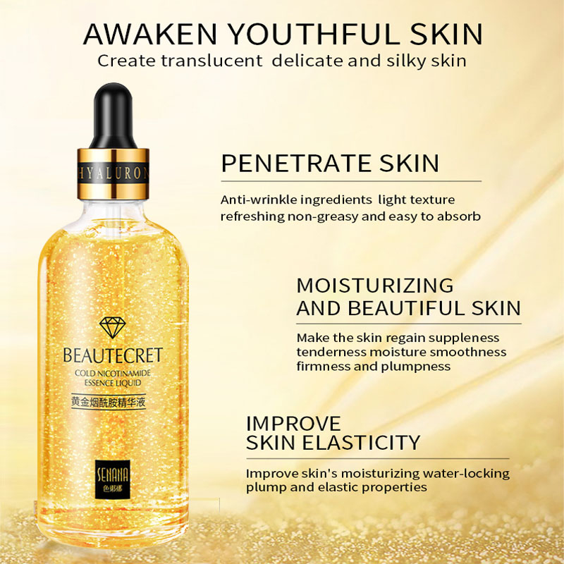 24K 골드 히알루론산 니코틴아미드 페이스 세럼은 피부 - Niacinamide Brightening Serum 리뷰 및 가격
